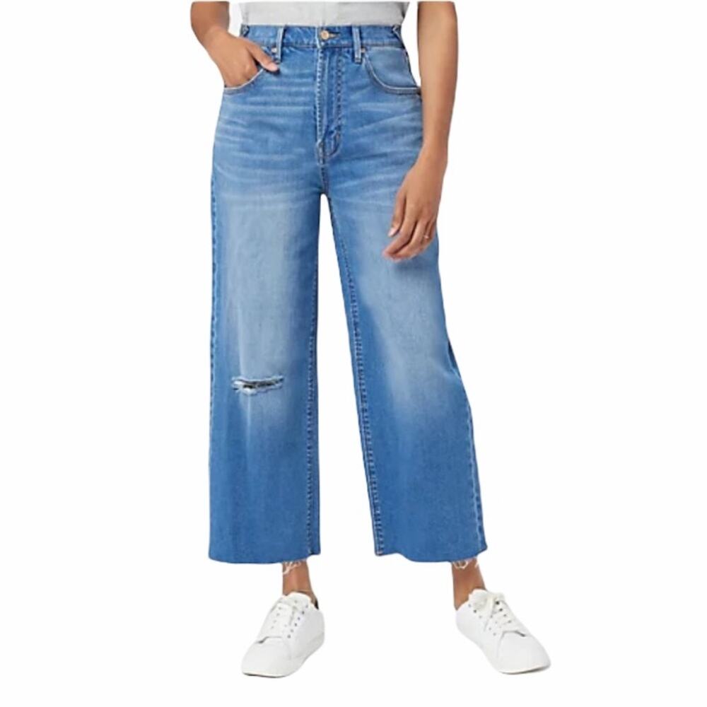 Serra Retreat Joie Tucker Wide Leg High Rise Jeans Sz 0 - Picture 9 of 9